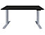 Bureau assis-debout électrique Ototo | LxP 1400 x 800 mm | Boutons de mémorisation | Blanc | Piètement noir | Novigami